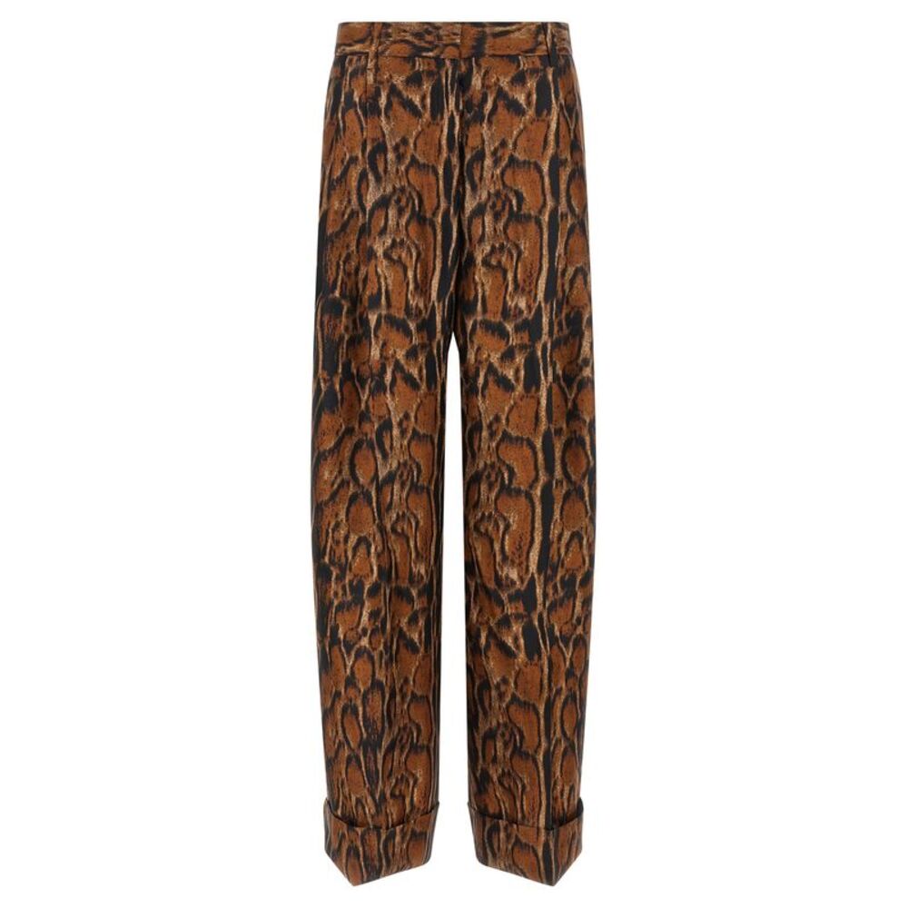 Alberto Biani Women Lynx Print Pants
